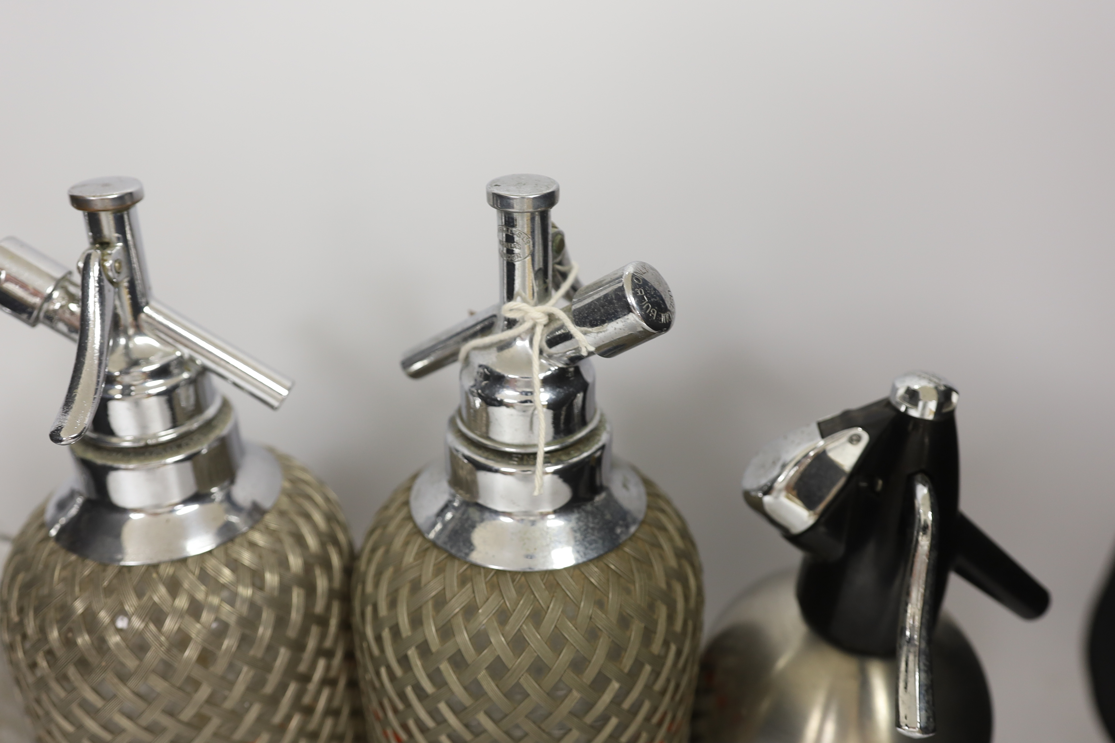 Four soda syphons